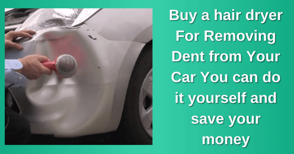 Hair dryer for car dent repair