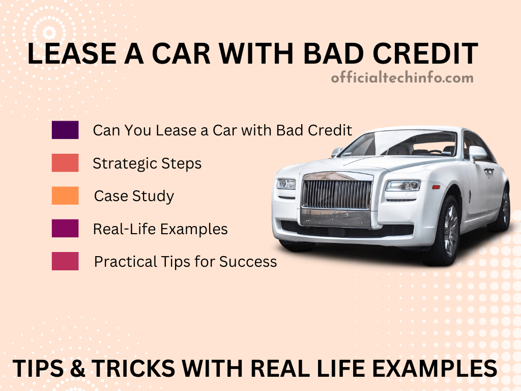 can you Lease a Car with Bad Credit